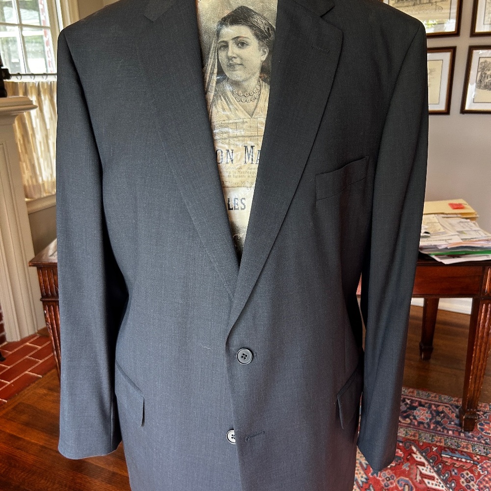 CORBIN MEN'S SUIT 42R DARK CHARCOAL